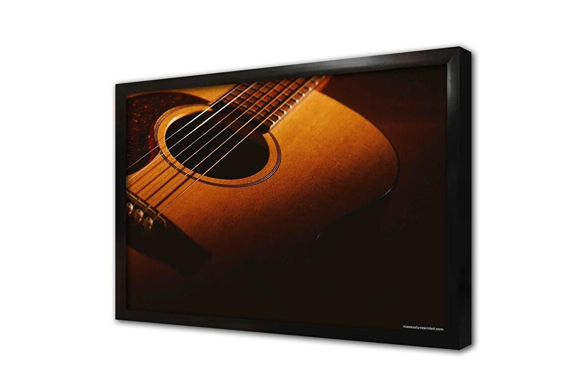 Gitar Çerçeveli Cam Tablo