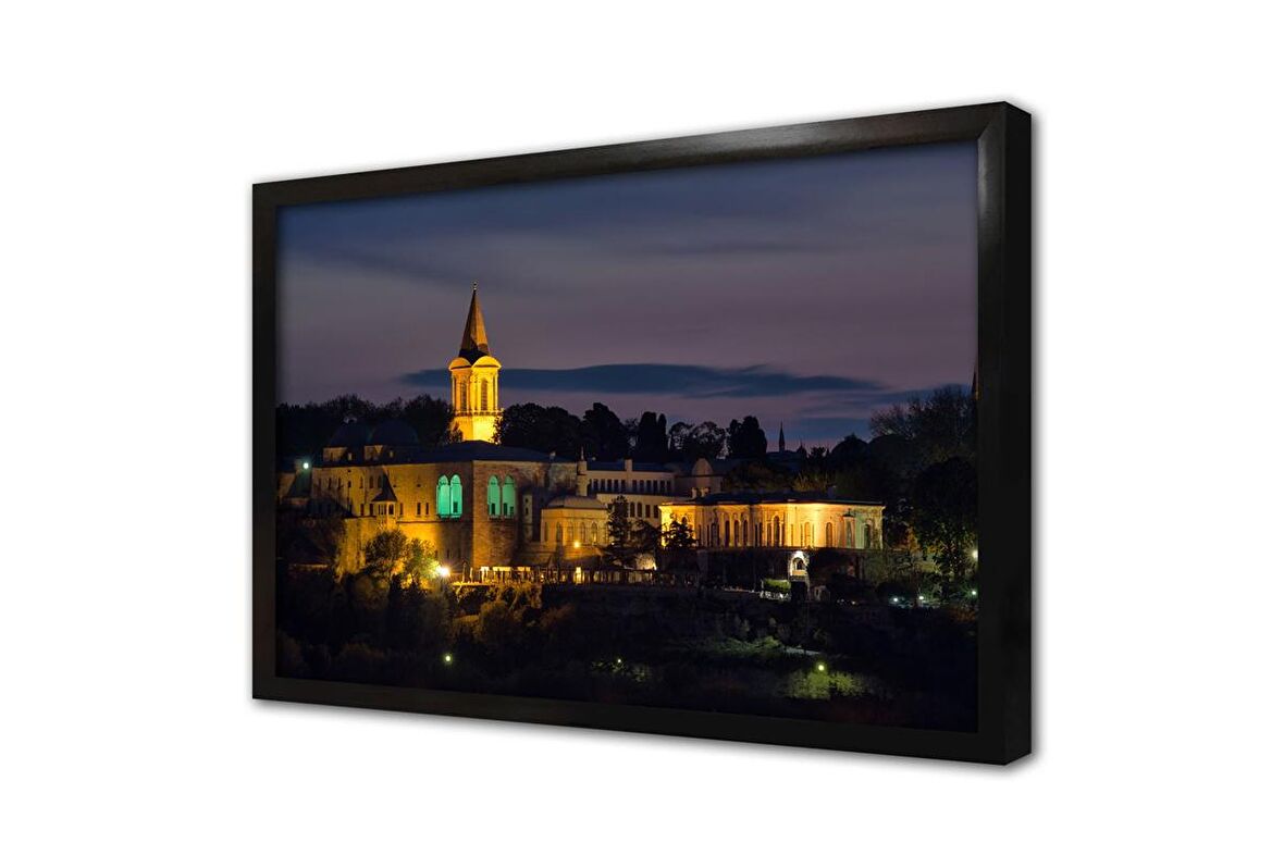İstanbul Topkapı Sarayı Çerçeveli Cam Tablo