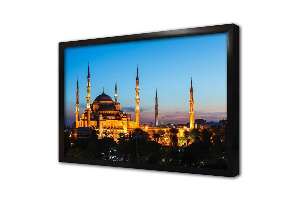 İstanbul Sultanahmed Cami Çerçeveli Cam Tablo