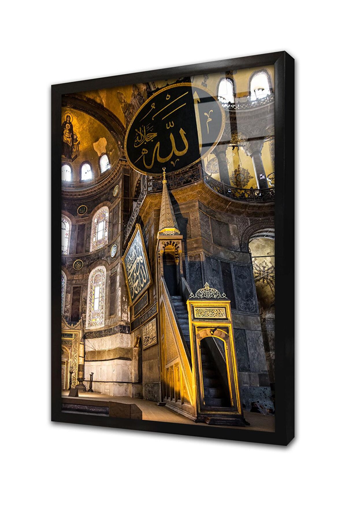 İstanbul Ayasofya Cami Çerçeveli Cam Tablo