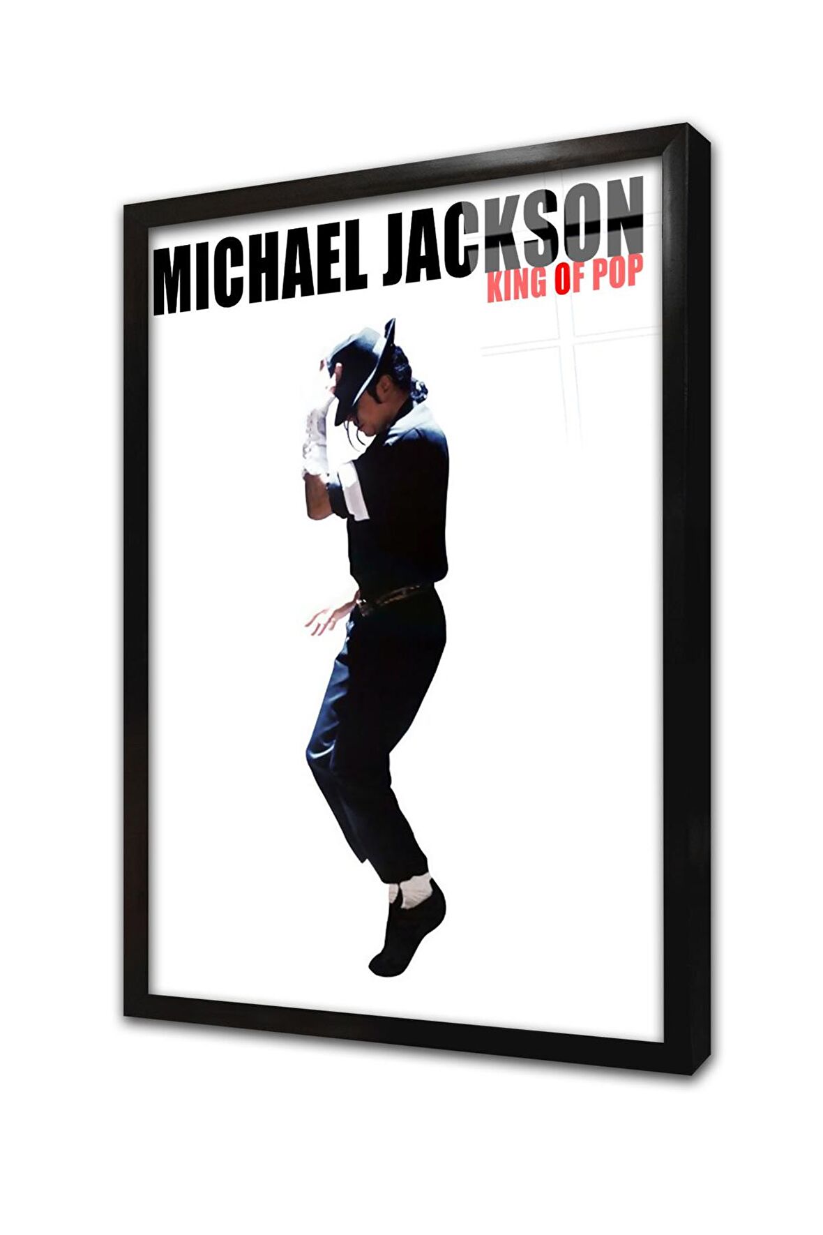 Michael Jackson Çerçeveli Cam Tablo
