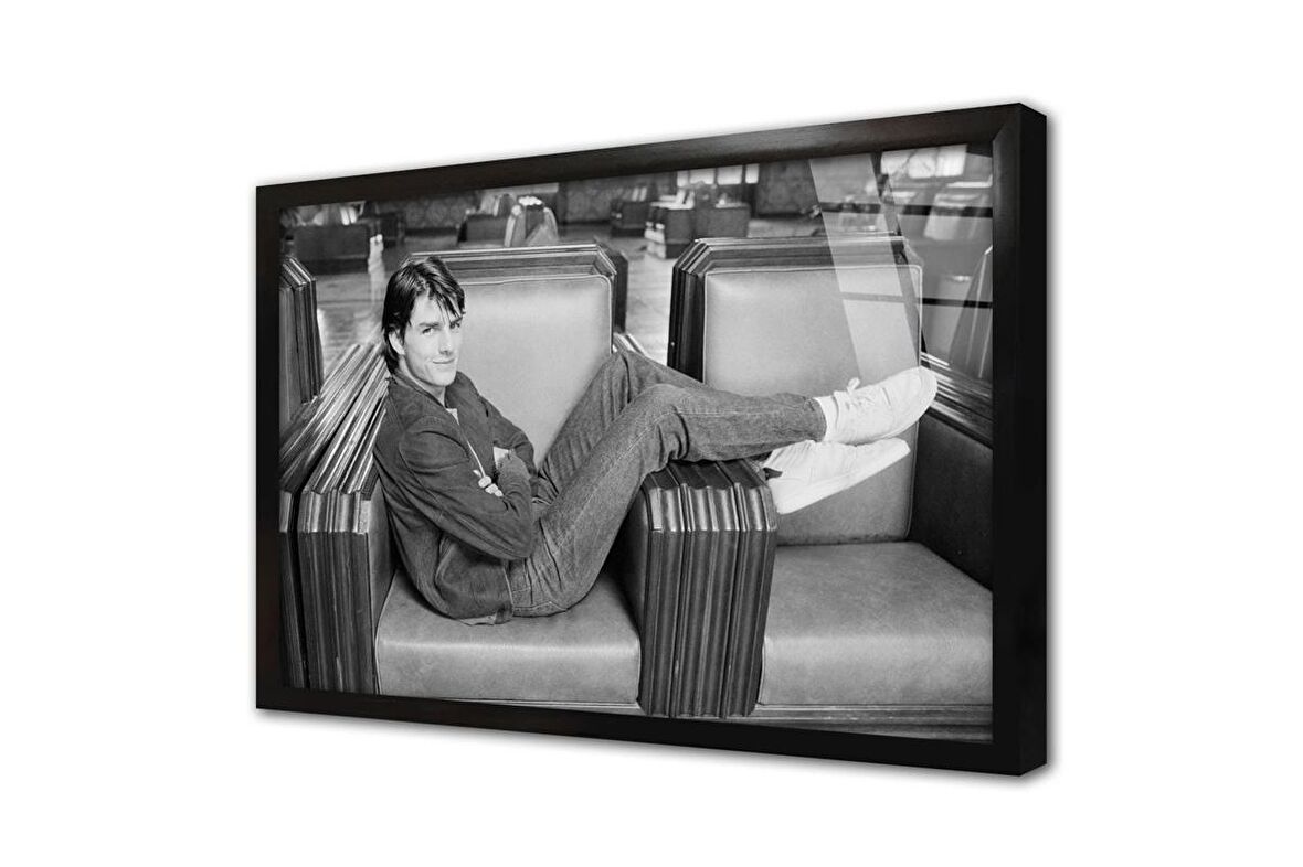 Tom Cruise Çerçeveli Cam Tablo