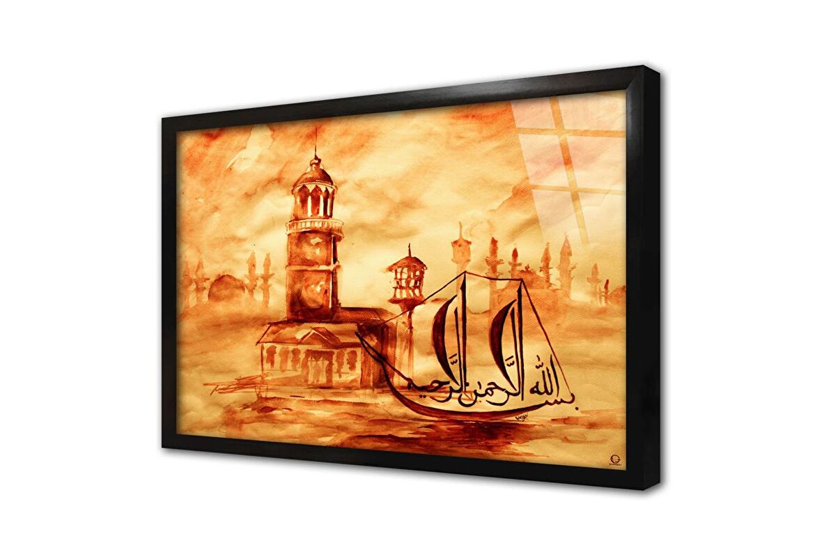 İstanbul Kız Kulesi Çerçeveli Cam Tablo