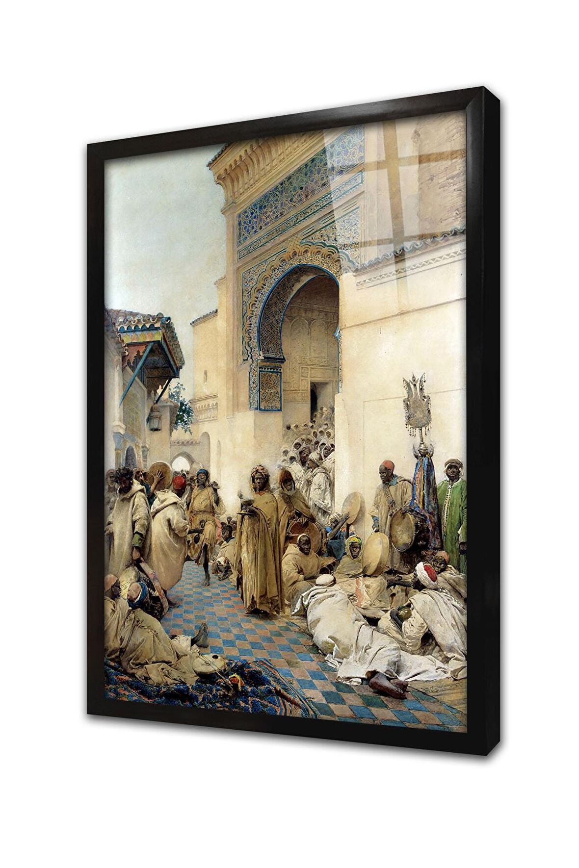 Sidi Cami Eseri Çerçeveli Cam Tablo