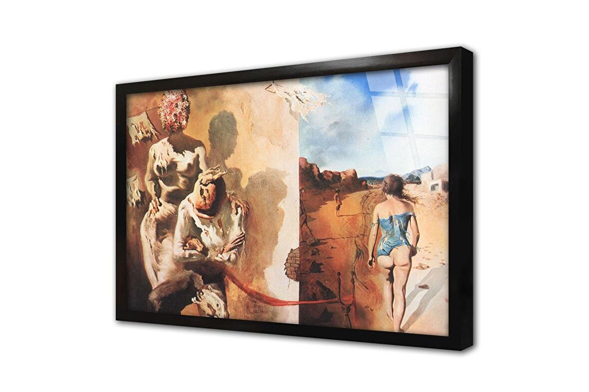 The Disintegration Çerçeveli Cam Tablo