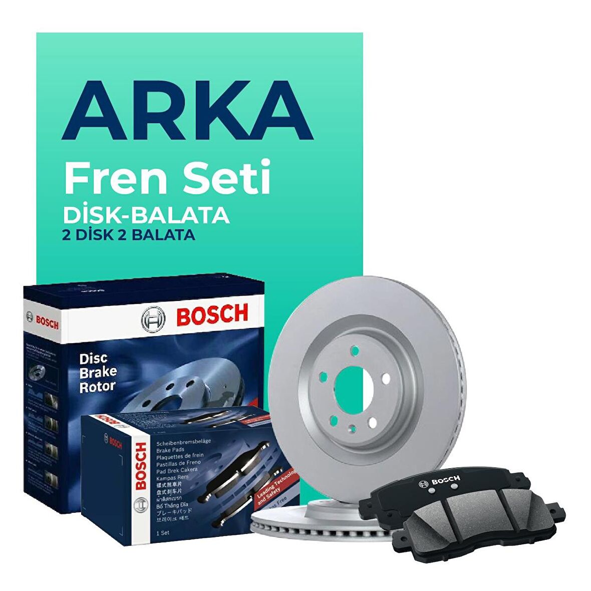 BOSCH Alfa Romeo Giulietta Arka Fren Disk & Balata Takımı (2010-2020)