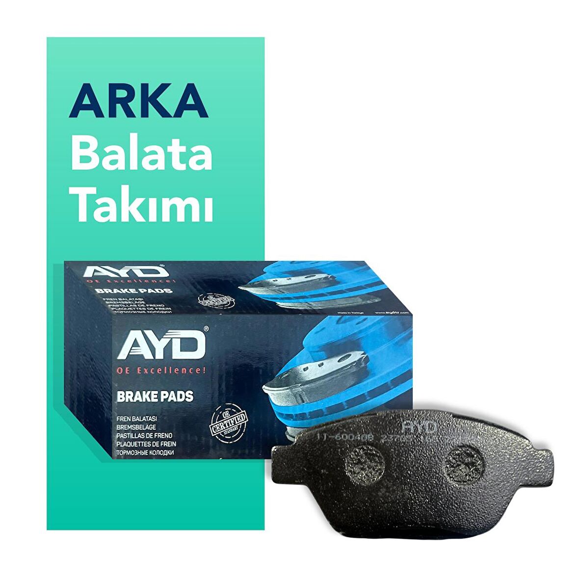 AYD HONDA JAZZ Arka Fren Takım Balatası (2005-2008)