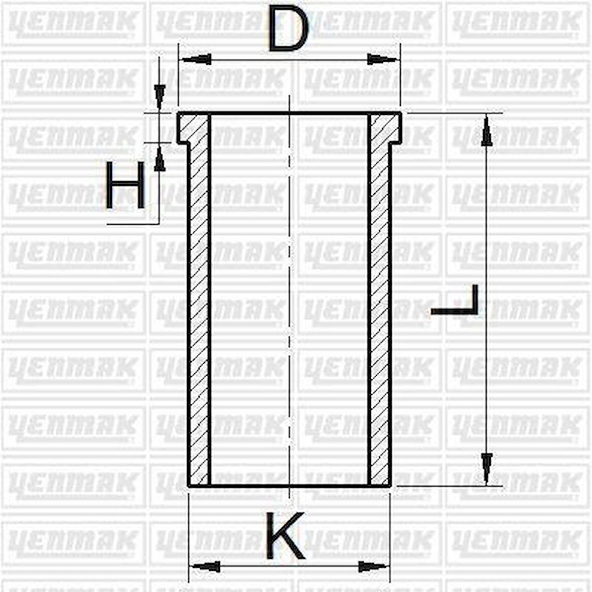 YENMAK Motor Gömleği 51-65796 Nissan D22 2.7 Td27 96MM