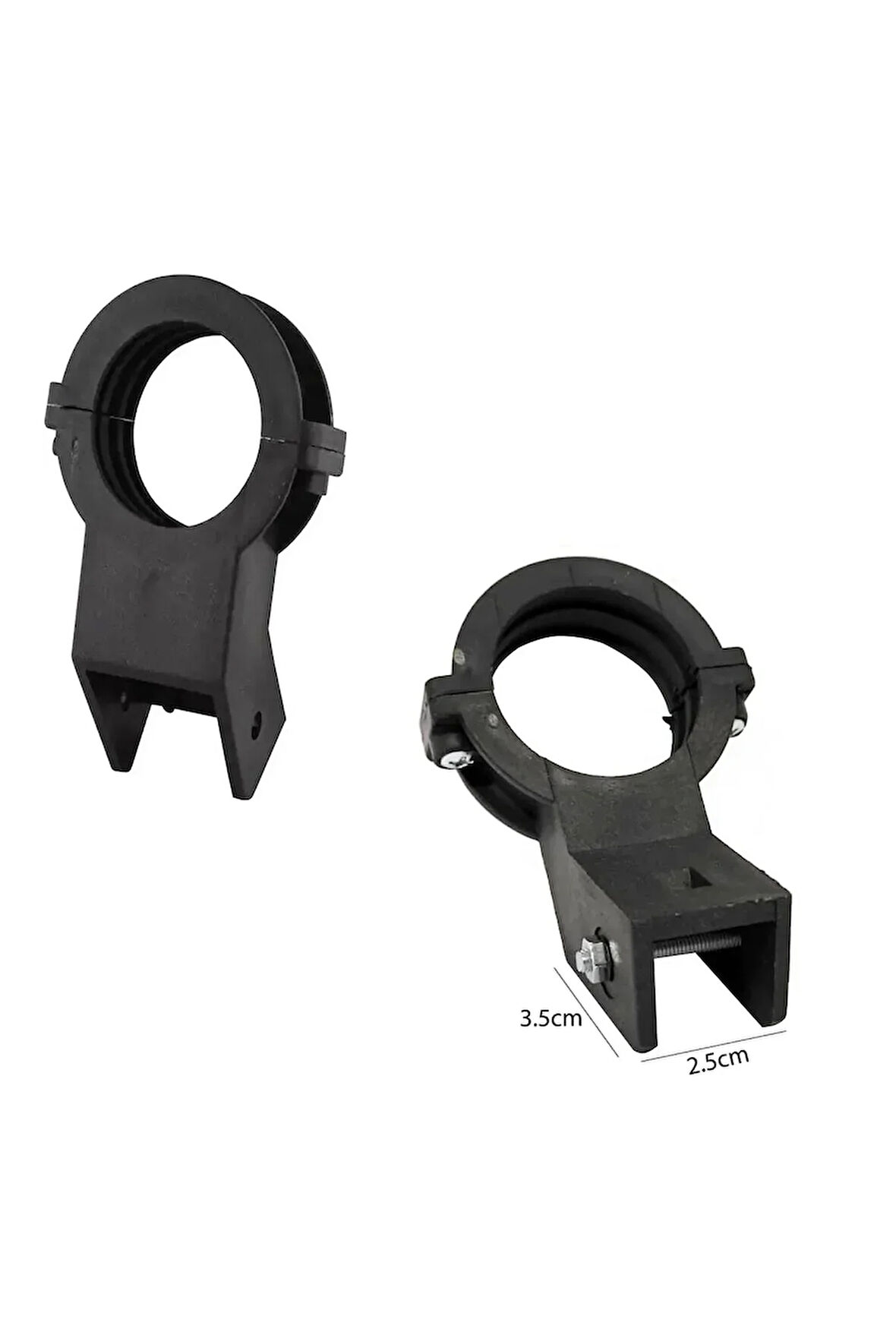 Çanak Anten LNB Kelepçesi Plastik - Üstten Ve Yandan Delikli