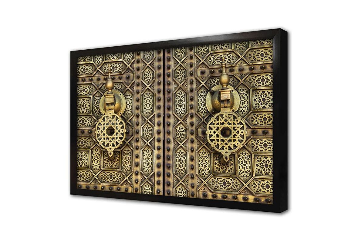 Ahşap Oyma Kapı Çerçeveli Mdf Tablo