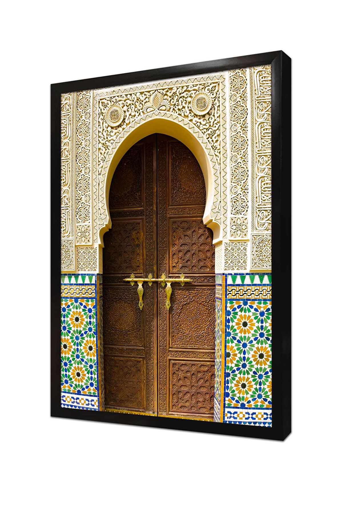 Ahşap Oyma Kapı Çerçeveli Mdf Tablo