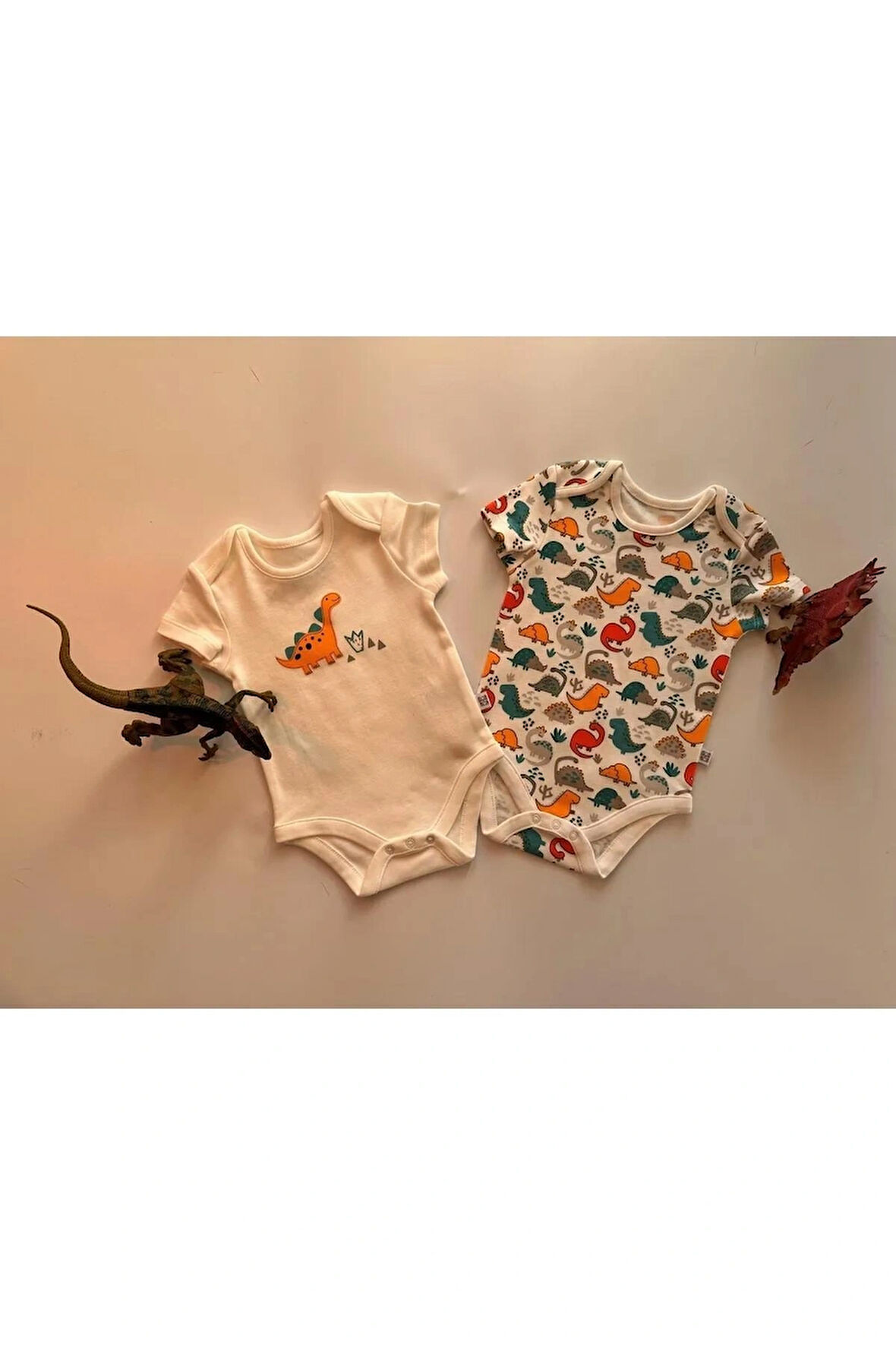 2'li Erkek Bebek Kısa Kol Zıbın Body 100%cotton 3çıtçıtlı Zarf Yakalı, Oeko-tex Class 1 Sertifikalı