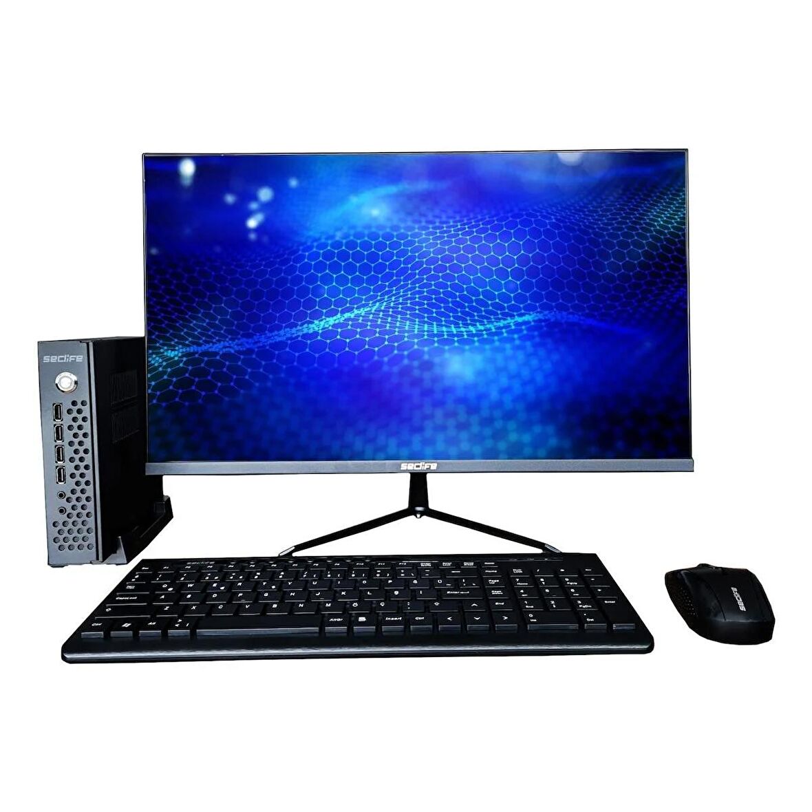 Seclife MP-418+ I5-4570 8GB 256GB SSD Dos +21.5" Monitör Mini Bilgisayar