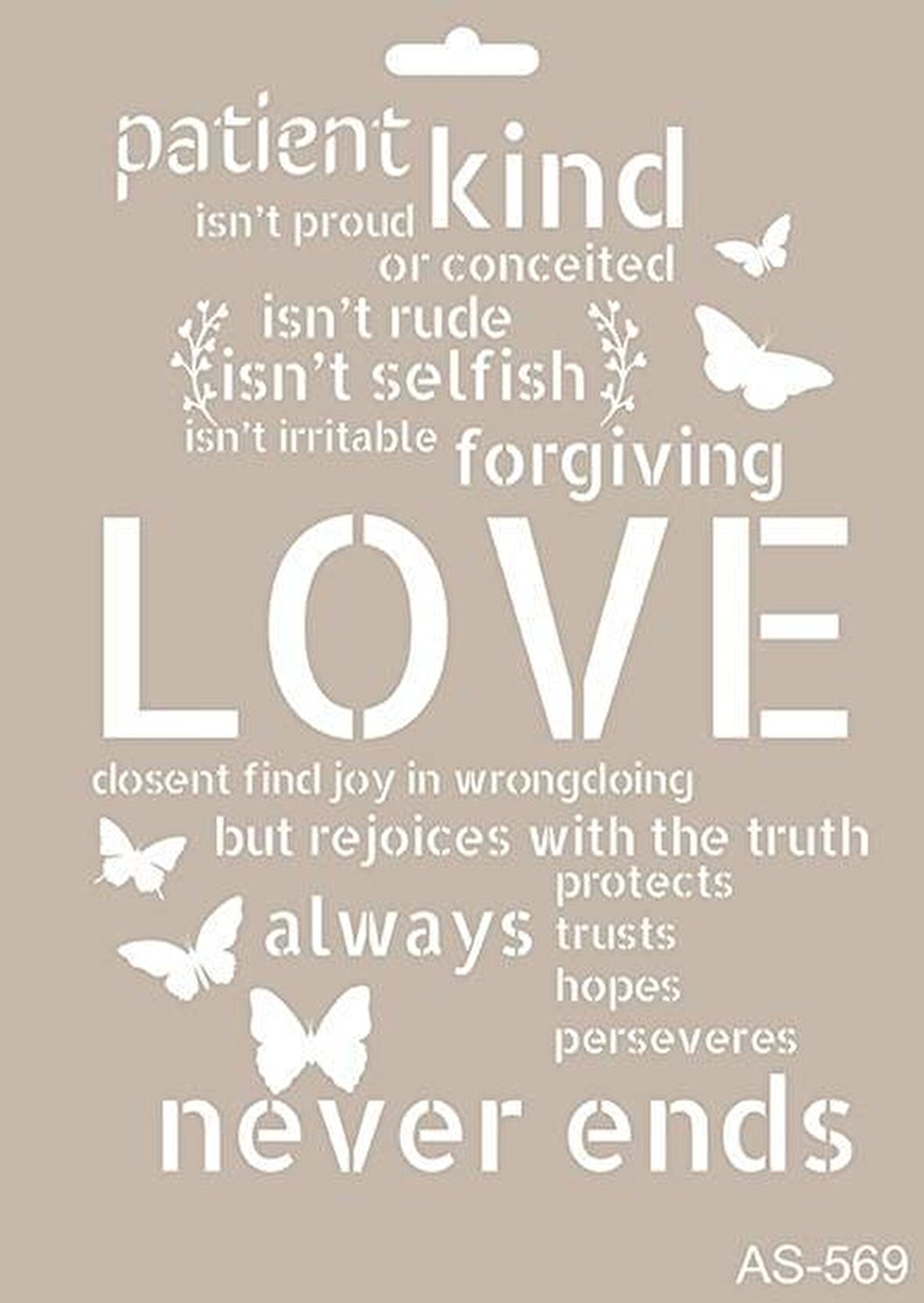 A4 SERİSİ STENCIL AS569 21X29