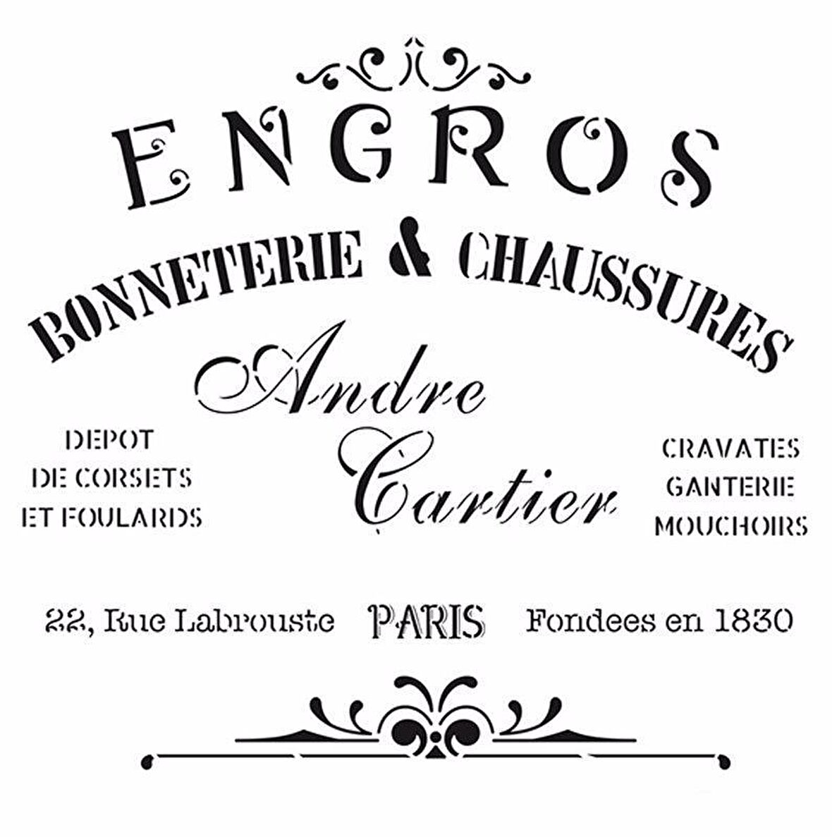 HOME DECOR STENCIL HD-24 45X45