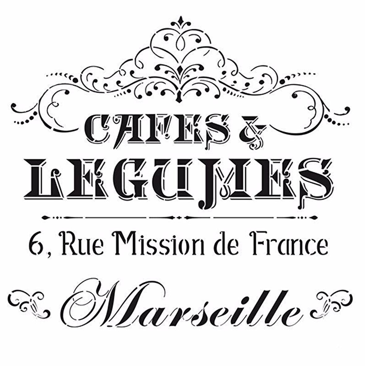 HOME DECOR STENCIL HD-25 45X45