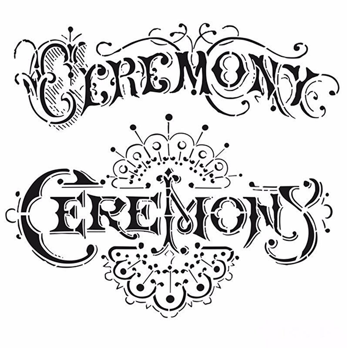 HOME DECOR STENCIL HD-33 45X45