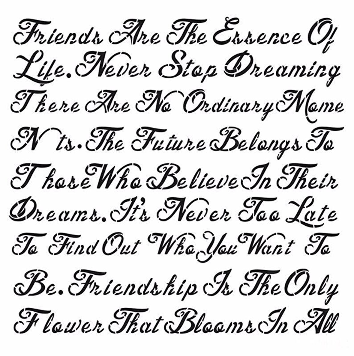 HOME DECOR STENCIL HD-52 45X45
