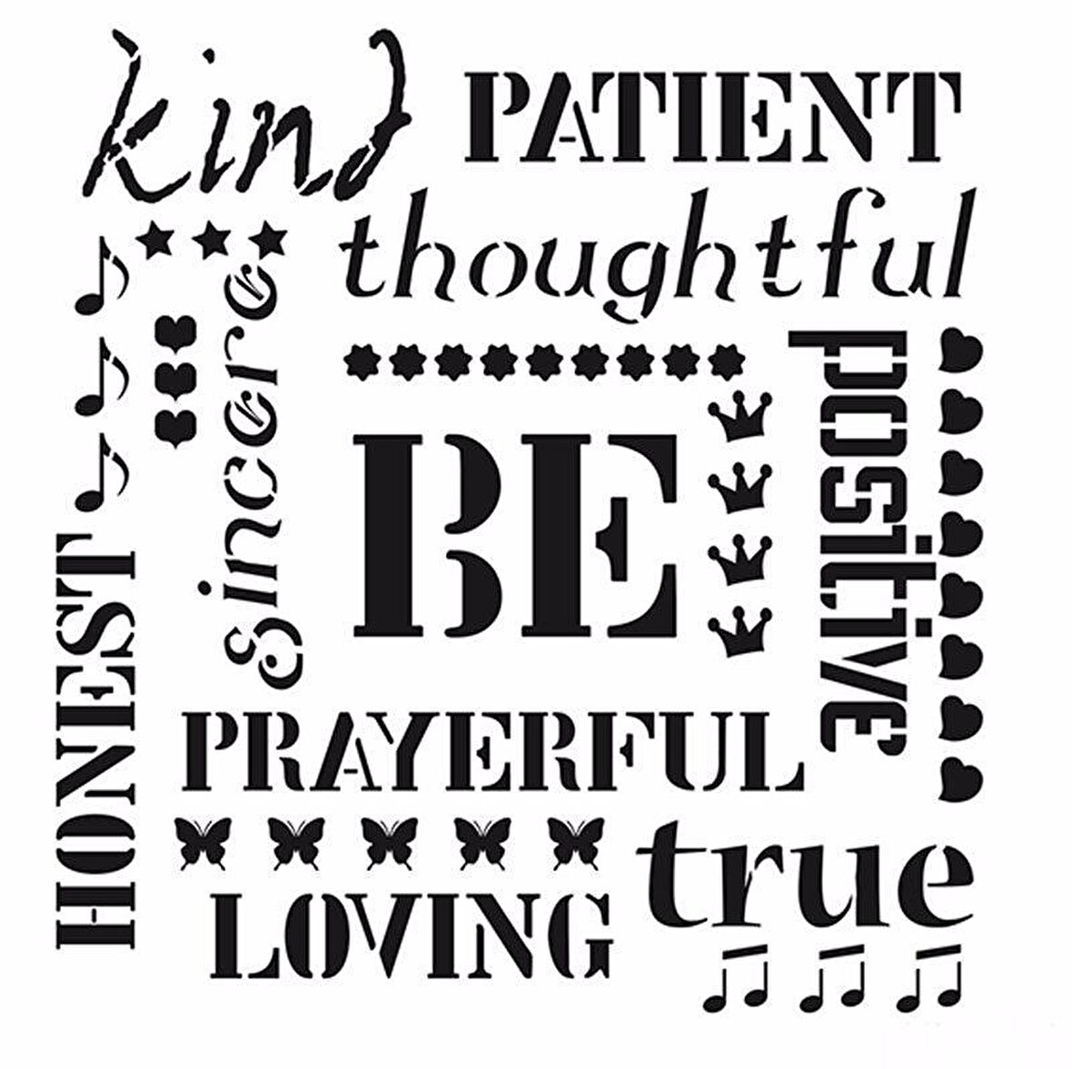 HOME DECOR STENCIL HD-56 45X45