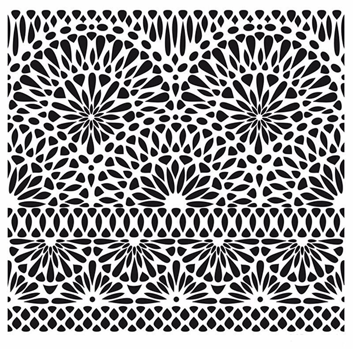 HD103 Home Dekor Stencil 45x45