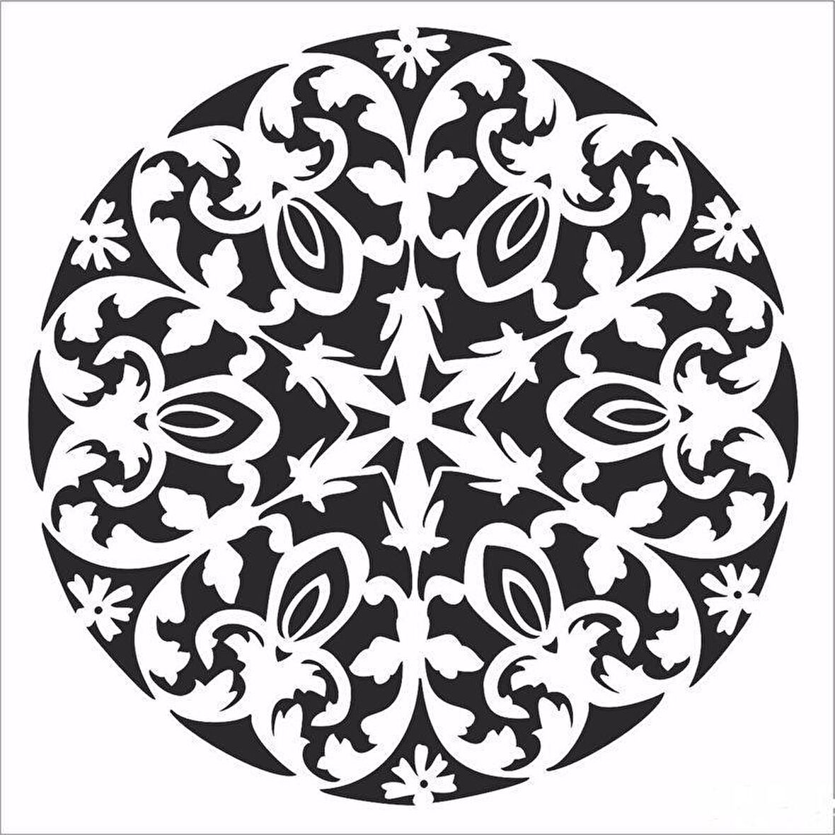 HD111 Home Dekor Stencil 45X45
