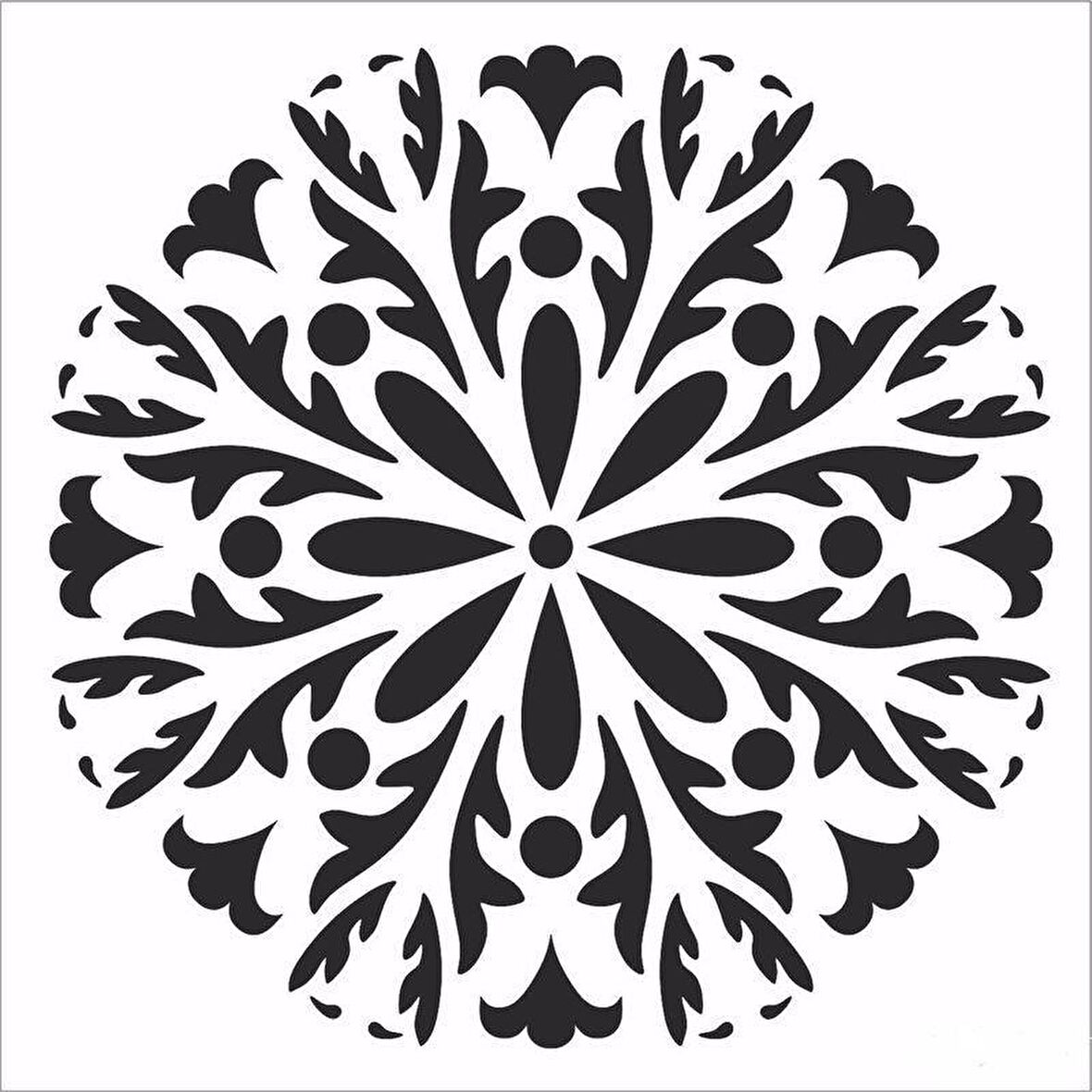 HD112 Home Dekor Stencil 45x45