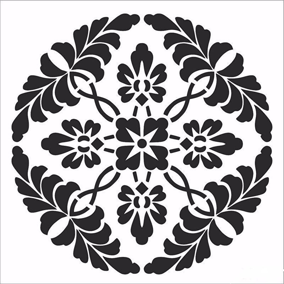 HD113 Home Dekor Stencil 45x45