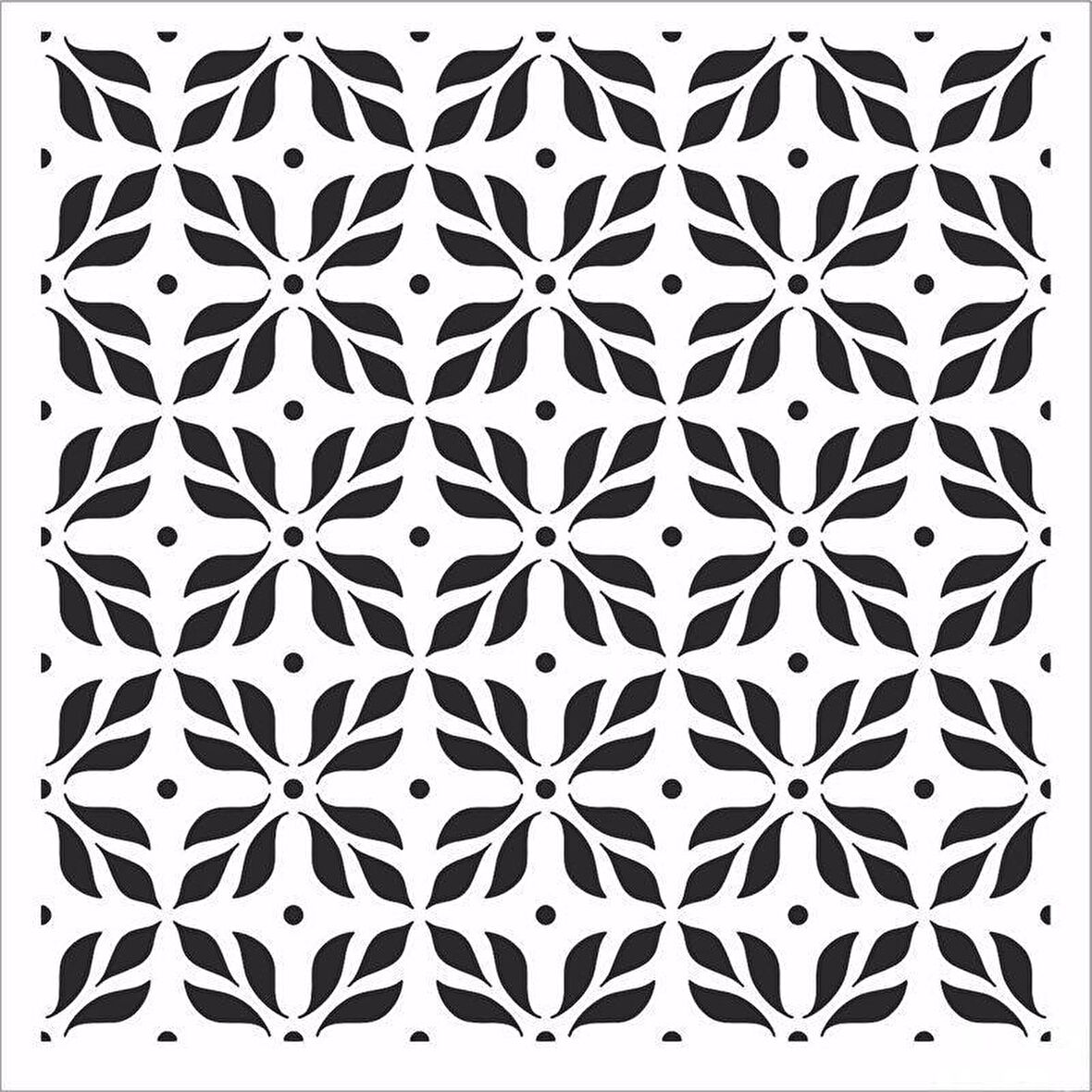 HOME DECOR MİNİ STENCIL HDM-152 25X25