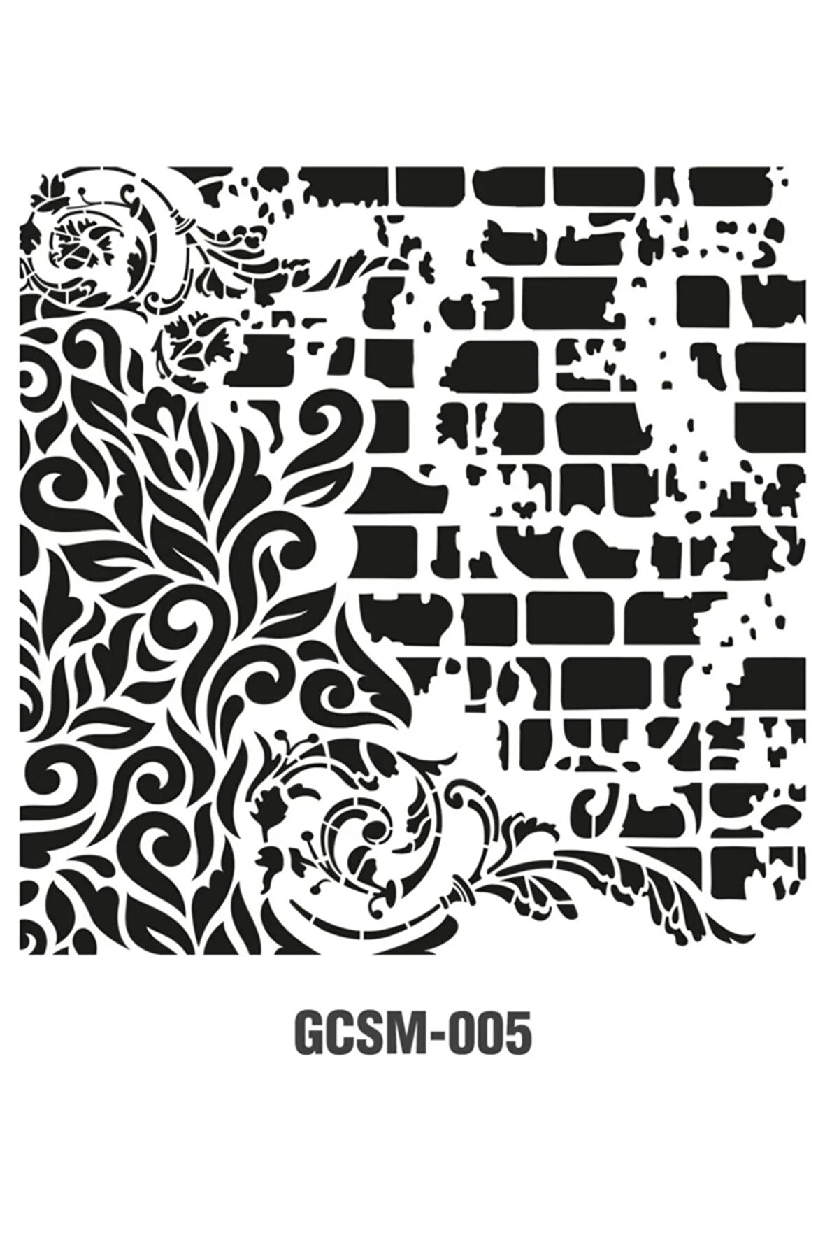 Grunge Stencıl Mini Gcsm-005 25x25