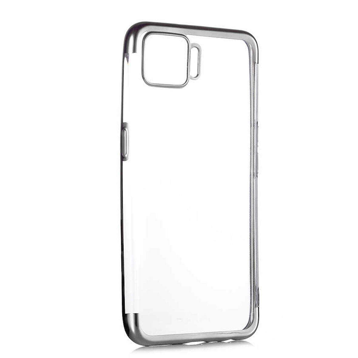 Oppo A73 Kılıf Zore Dört Köşeli Lazer Silikon Kılıf