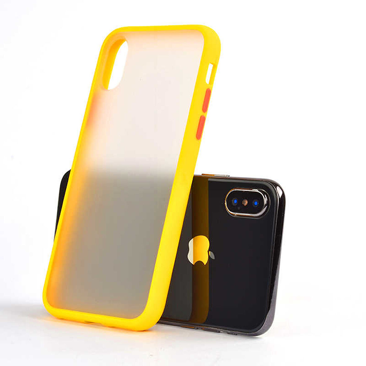 Apple iPhone XS Max 6.5 Kılıf Fri Mat Yüzey Renkli Kenar Kılıf