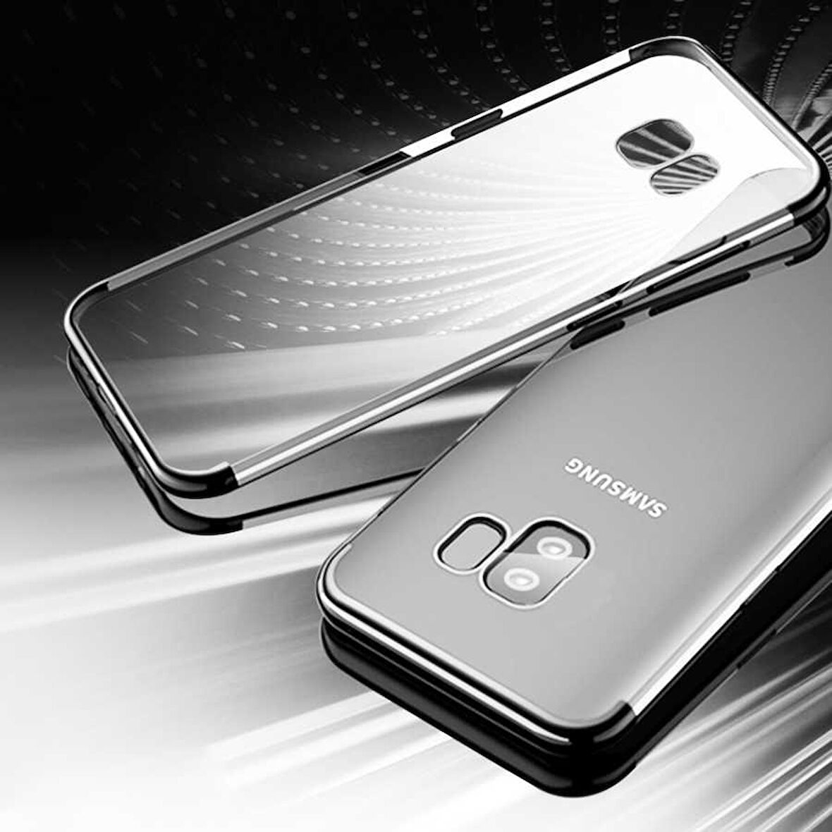 Samsung Galaxy S9 İnce Köşeleri Renkli Şeffaf Kılıf