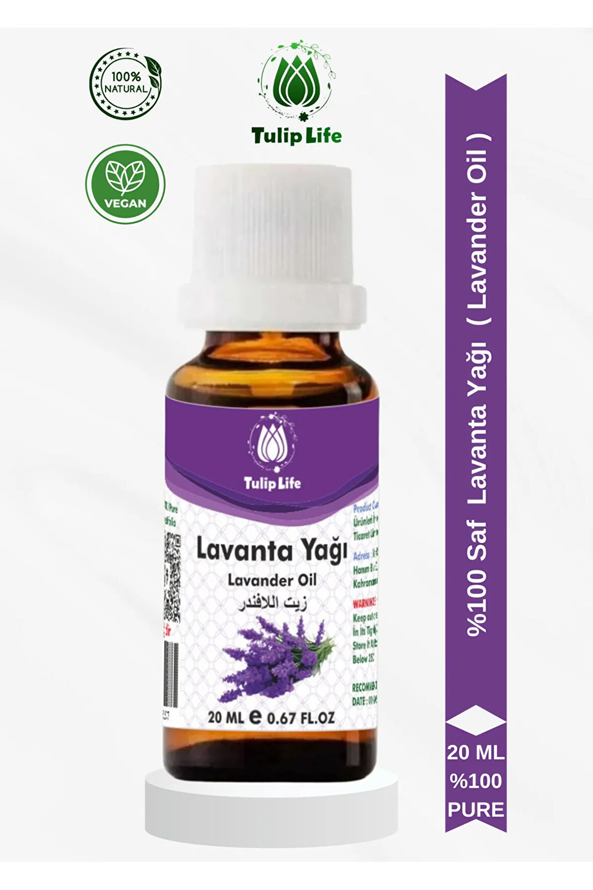 Lavanta Uçucu Yağı ( Lavander Essential Oil ) 20 ml