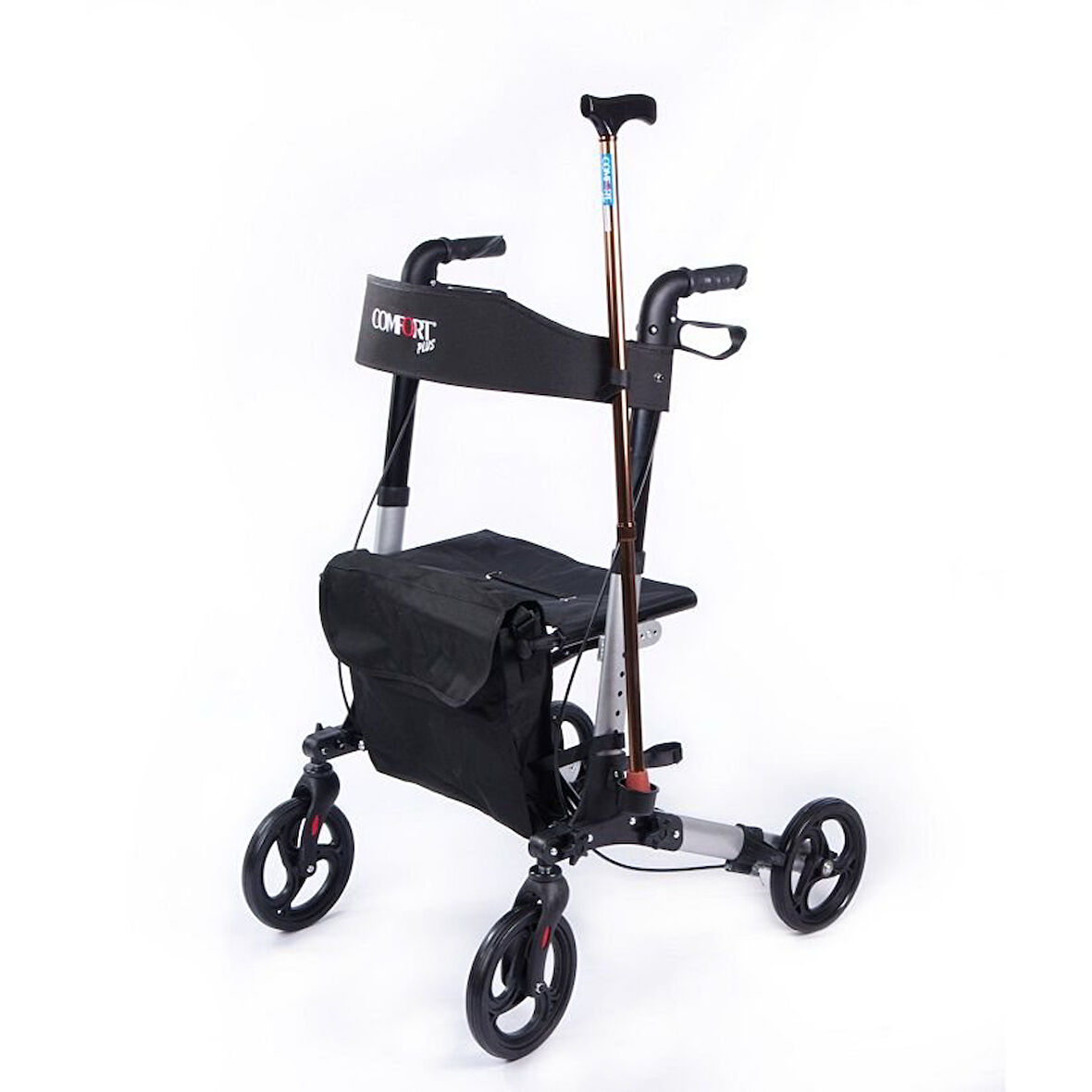 Medikalcim Comfort Plus DM-9102 Gümüş Lüx Alüminyum Rolatör