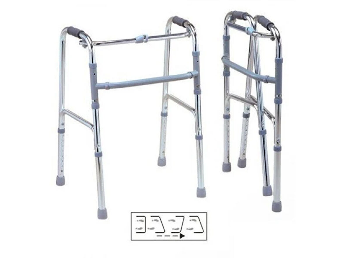 Medikalcim Comfort Plus DM915 Alüminyum İthal Walker Yürüteç