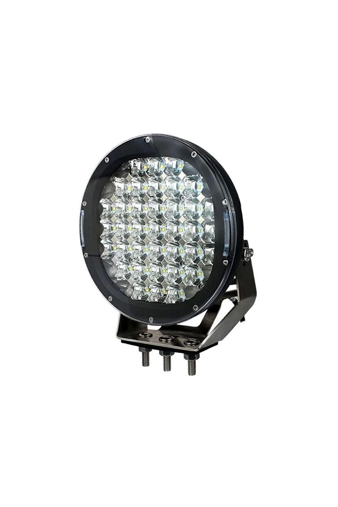 37 Ledli Siyah Çerçeve 185w Off Road Led Sis Farı Su Geçirmez 12v 24v Yuvarlak Çalışma Lambası