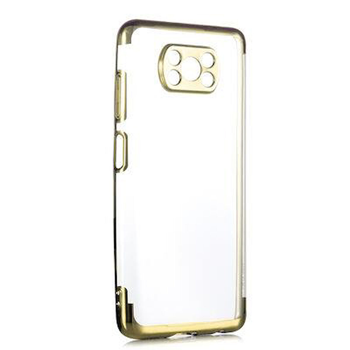 Xiaomi Poco X3 Kılıf İnce Köşeleri Renkli Şeffaf Silikon