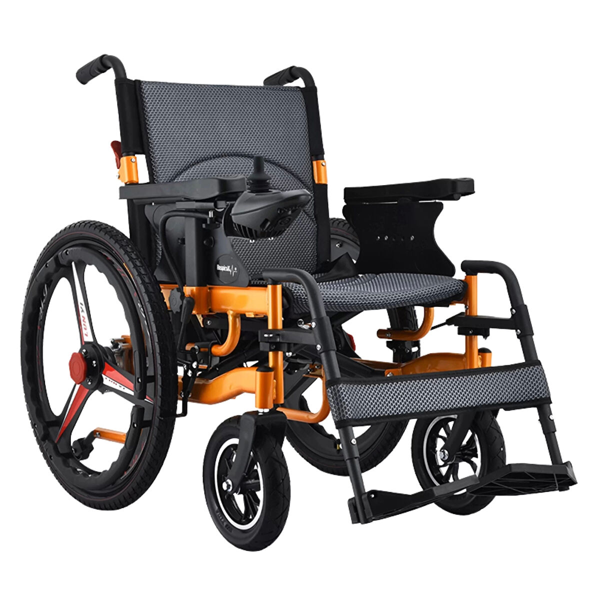 Respirox Akülü Tekerlekli Sandalye | 24" Arka Tekerlekli, Katlanabilir, Hafif Model BC-EA8009