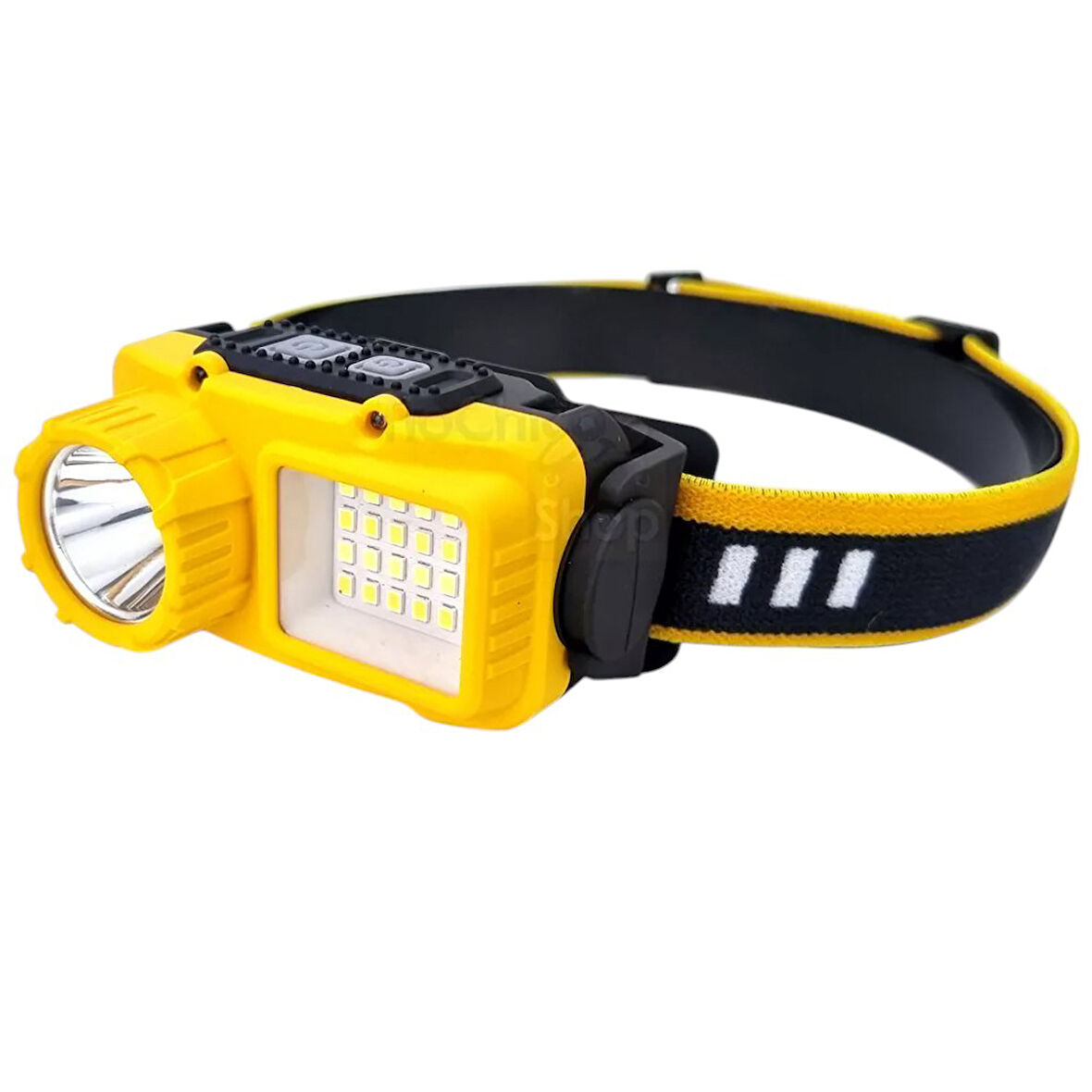Ayt Powermaster S02 Sarı 10 Watt Sensörlü 1 Led 24 Smd Led 11 Işık Modlu Kamp Kafa Lambası Feneri