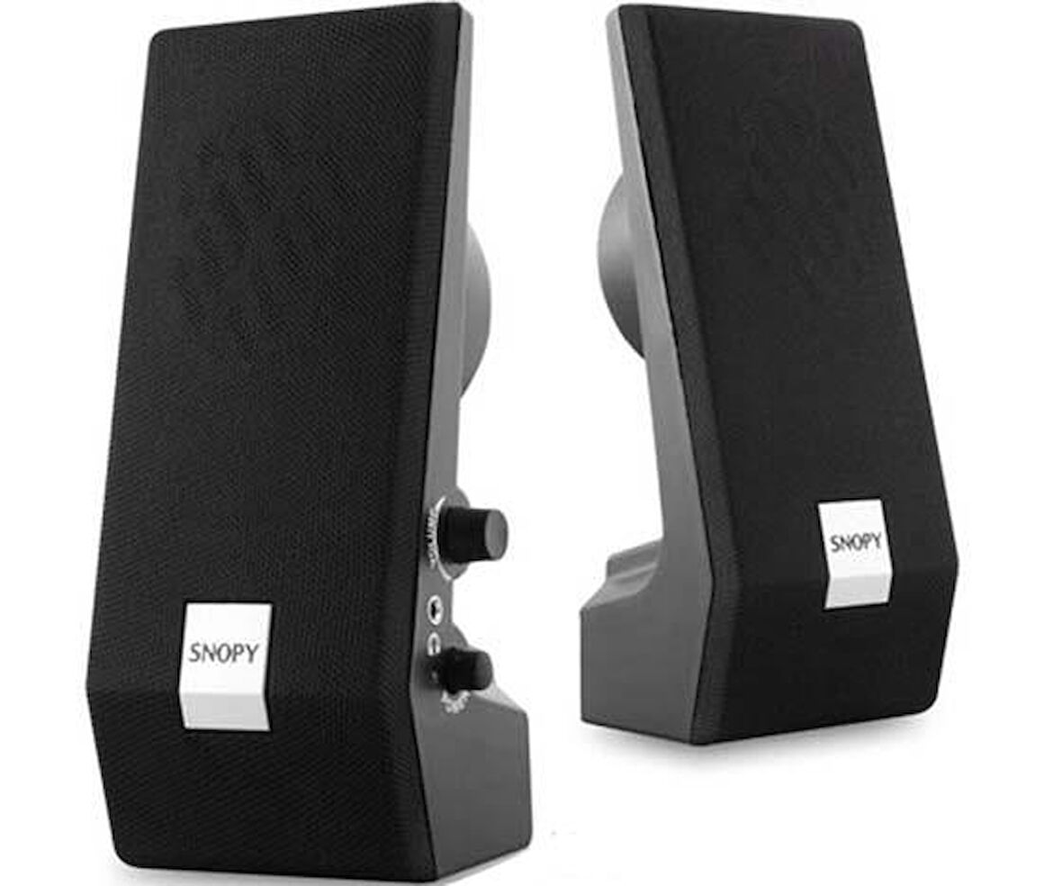 Ayt Snopy Sn-611 2.0 Ac 220v 1+1 Speaker Pc Bilgisayar Yanı Hoparlör Ses Sistemi