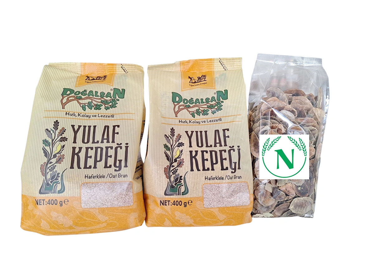 Doğalsan yulaf kepeği 400 gr 2 adet + Açlık otu 50 gr ikili avantajlı Dukan diyet seti