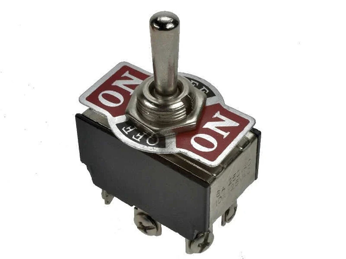Sag Orta Sol Çıtçıt Anahtar 6 Uçlu Metal On-off-on Anahtar Dügme