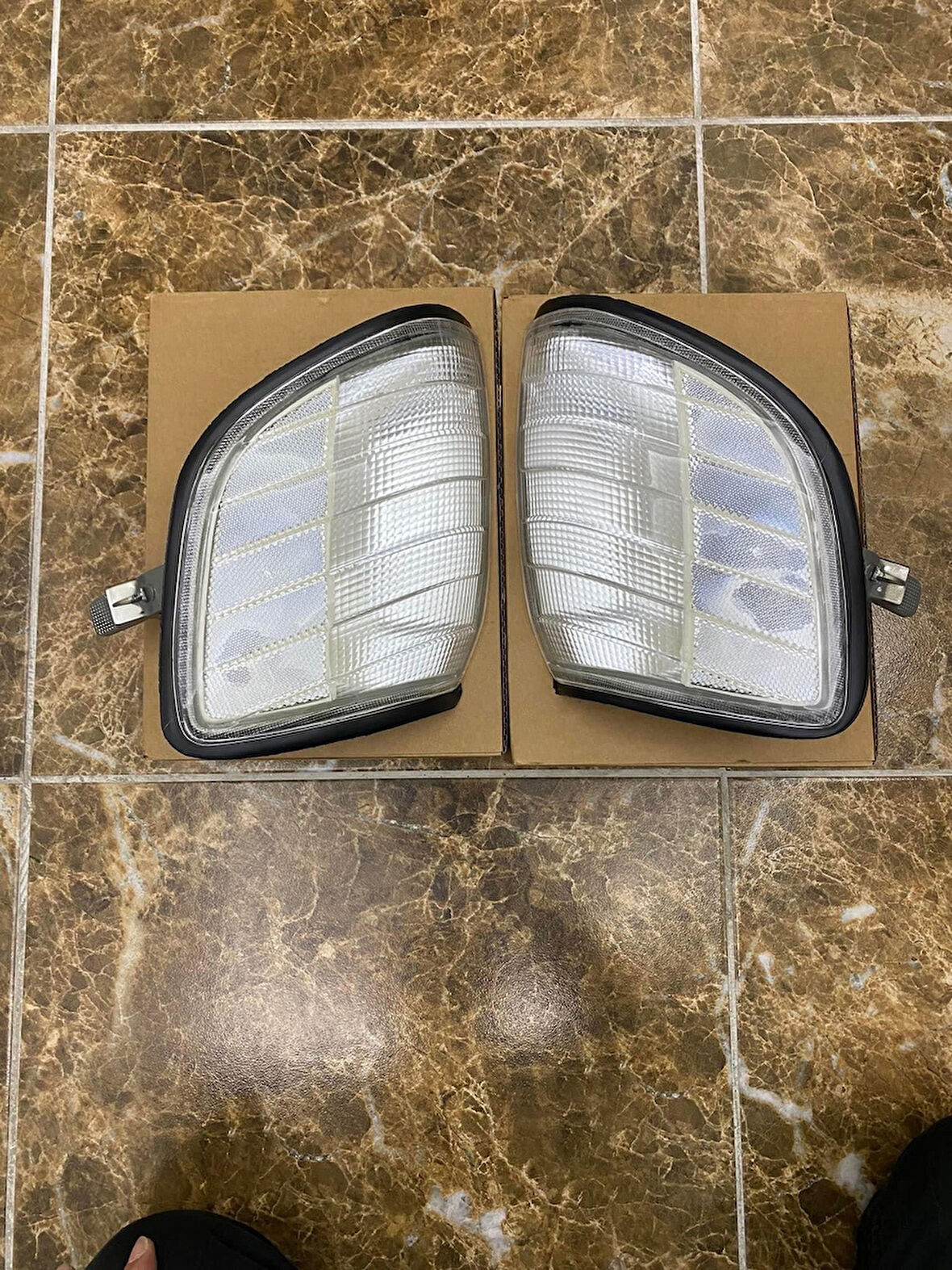 Alcamlar Mercedes W140 Usa Beyaz Sinyal Lambası  Takımı Sağ-Sol Depo