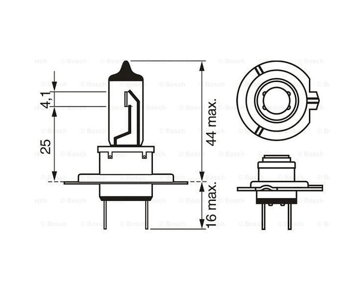 BOSCH 1987302863 Ampul 24V Standart H7 70W