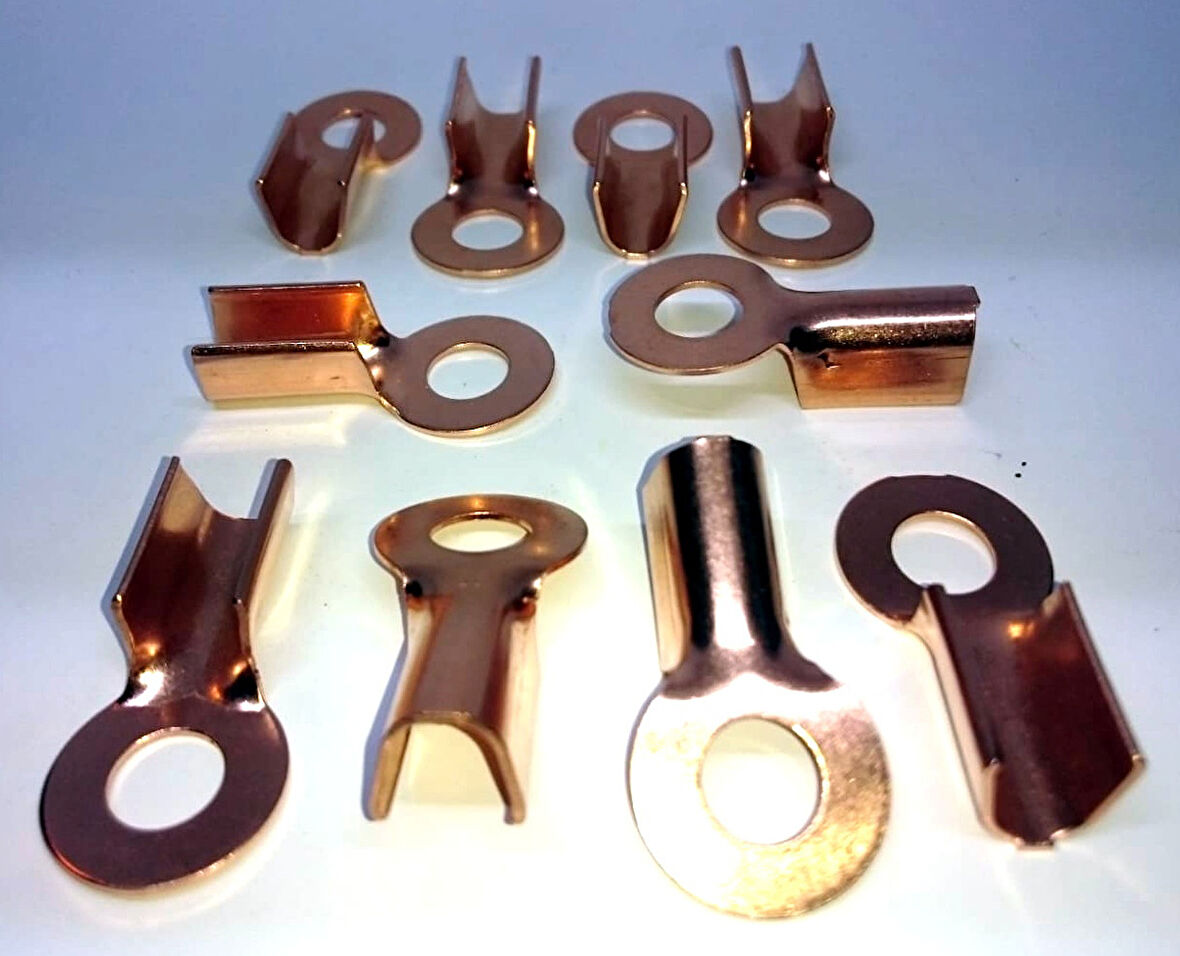 Akü Kablo Tesisat Ucu 25 Bakır Fiş Pabuç Başlık Terminal 10 Adet