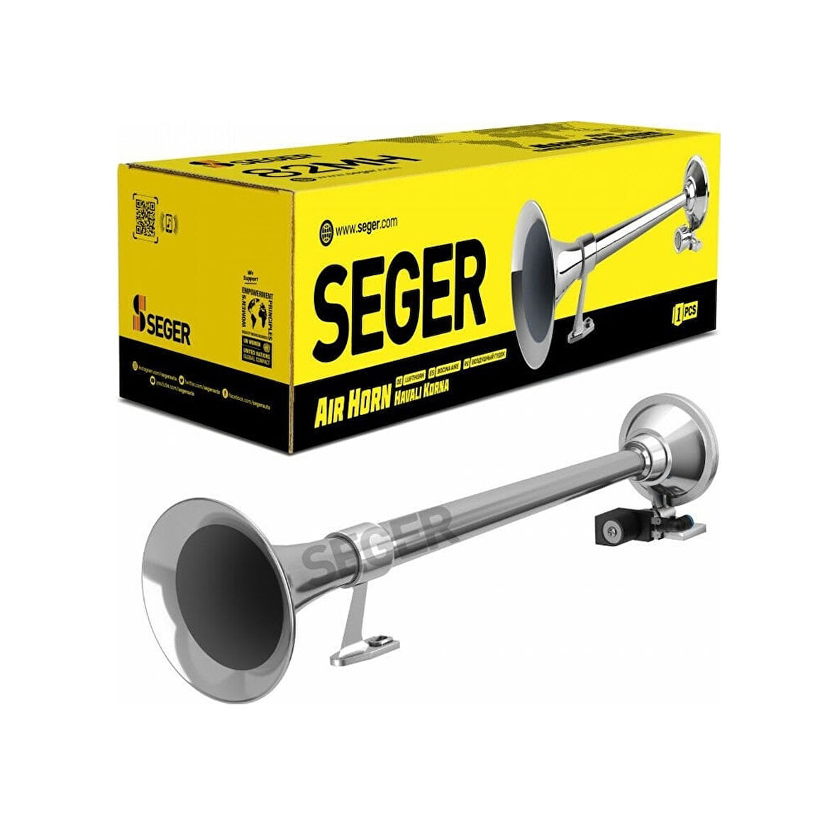 Seger 82mh Marin Korna 24volt Krom Borulu