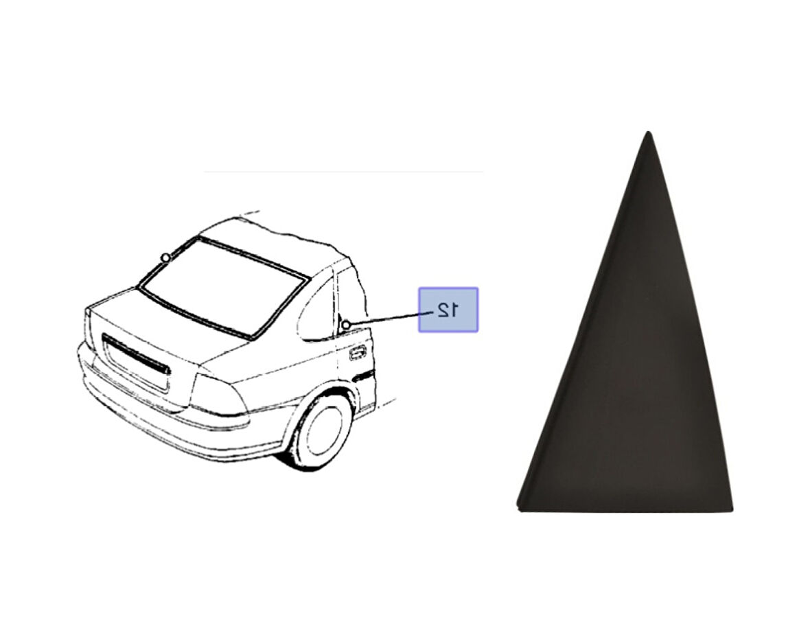 Opel Vectra B Arka Kapi Dis Üçgen Kapagi Sag ( Yolcu ) Taraf 427561919