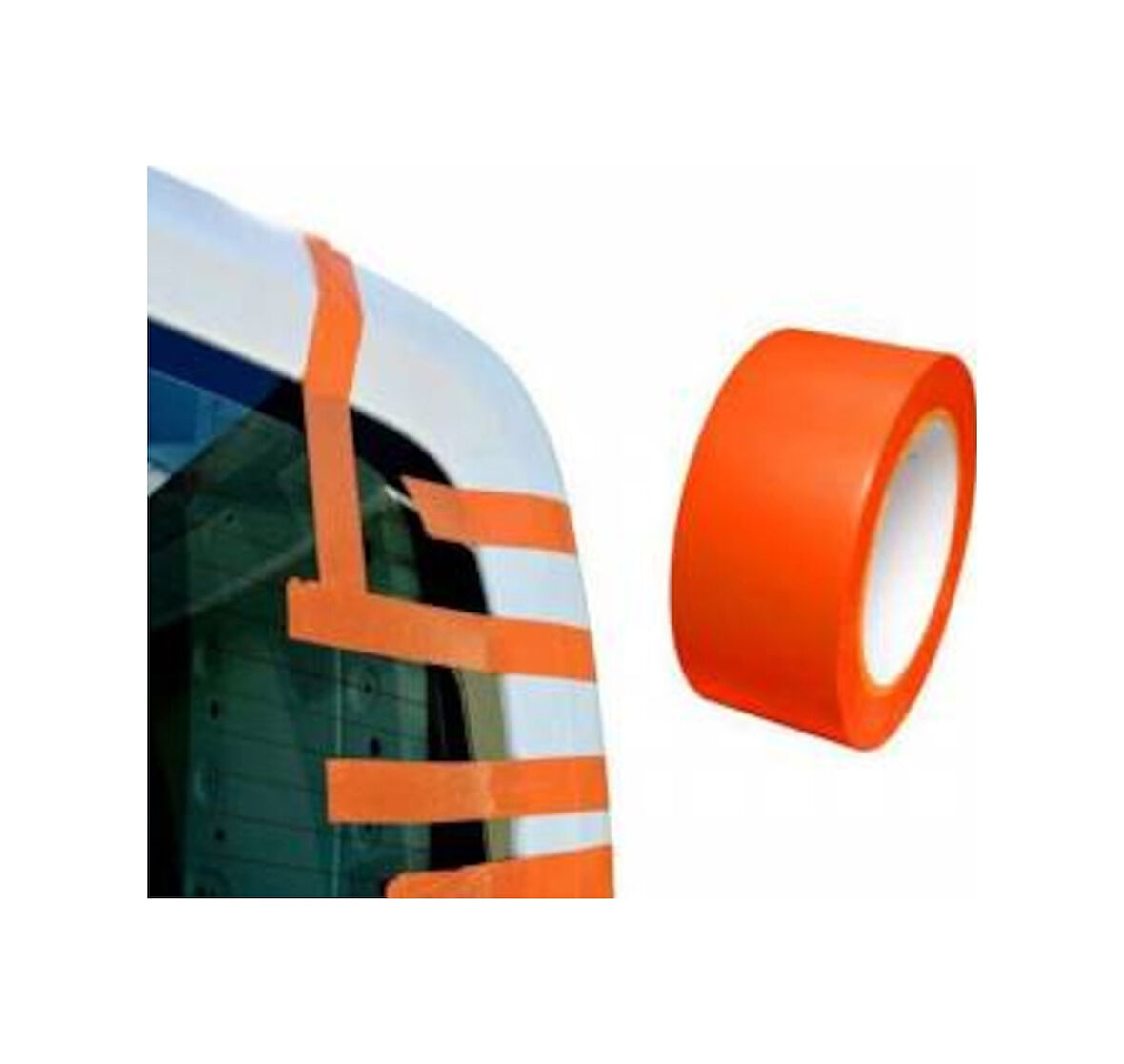 Cam Bandı Turuncu Cam Montaj Bandı Cam Yapıştırma Bantı 30mt 45 MM