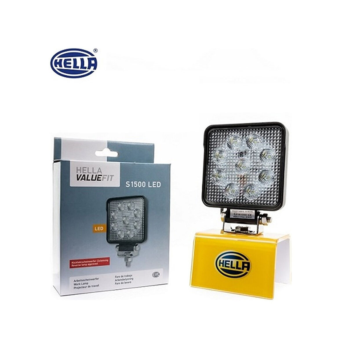 Hella Germany 10V-30V Çalışma Lambası 9 x 3W Power Ledli Kare Far Sis 1 Adet 106x106