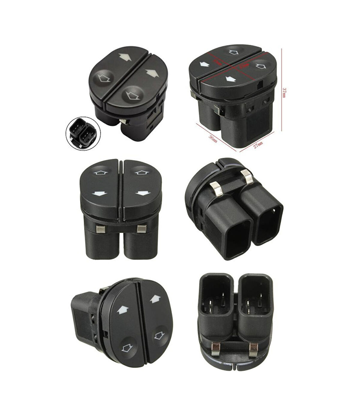 Ford Connect Fiesta Ka Cam Düğmesi İkili